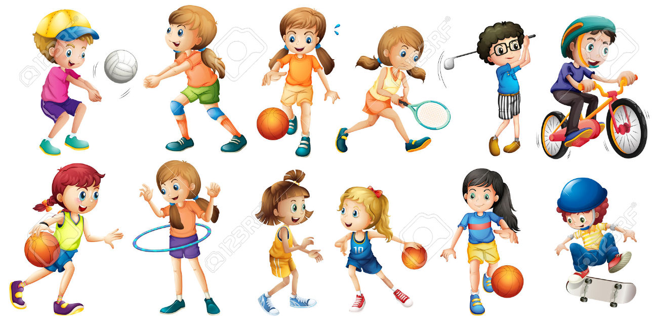 dzieci uprawiające sporty