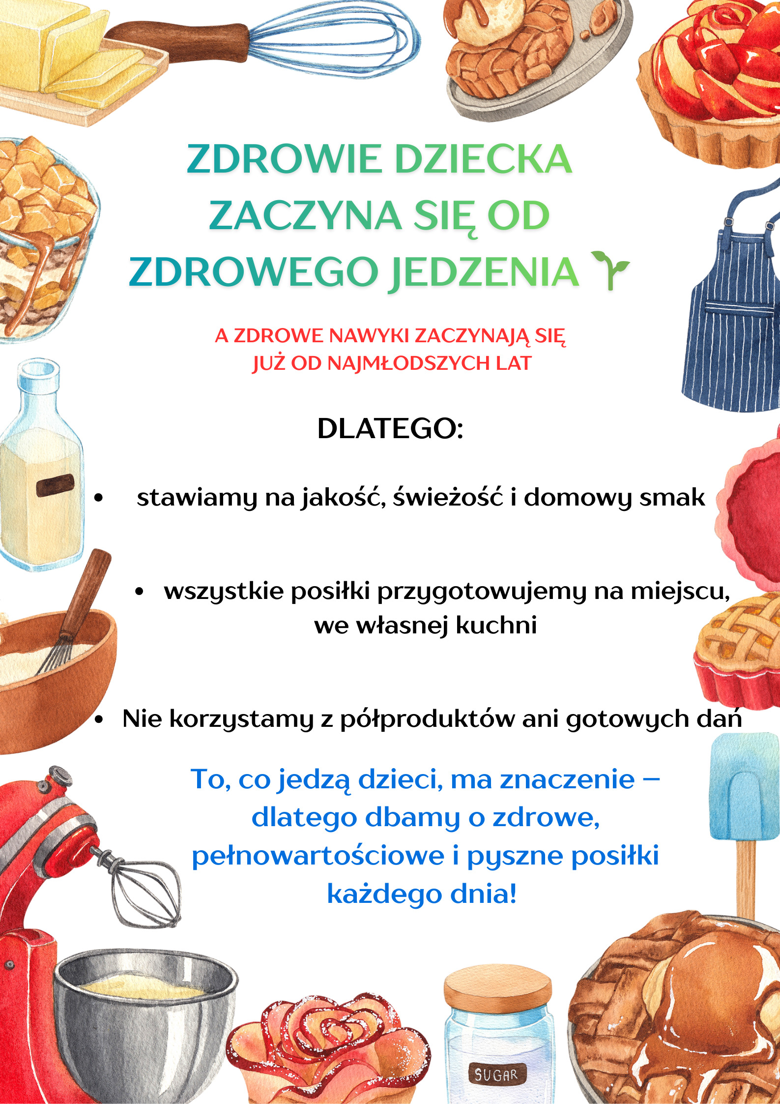 opis posiłk&oacute;w w przedszkolu