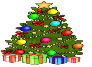 choinka z prezentami
