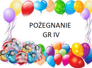 balony i napis pożegnanie starszaków